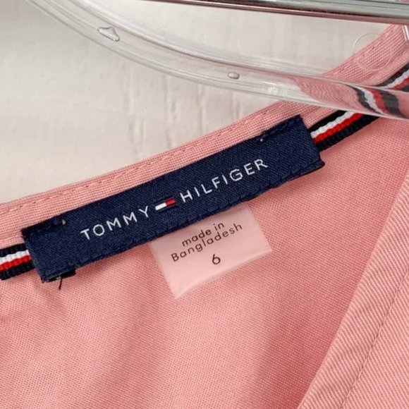 Tommy Hilfiger - Pink Tencel Tiered Dress - Picture 10 of 15